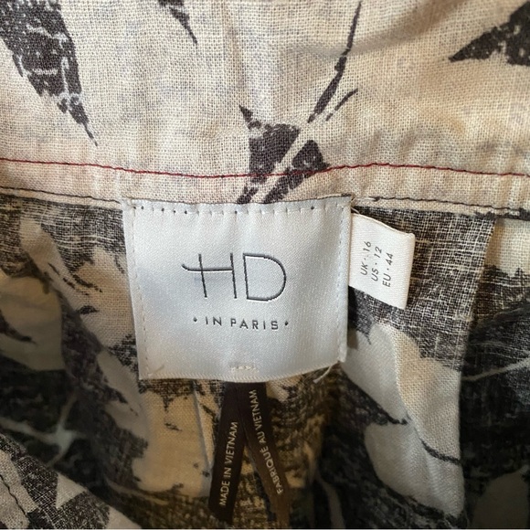 Anthropologie HD in Paris Laurel Tank Linen Cotton Size 12 - Picture 5 of 8